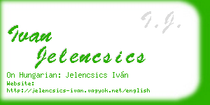 ivan jelencsics business card